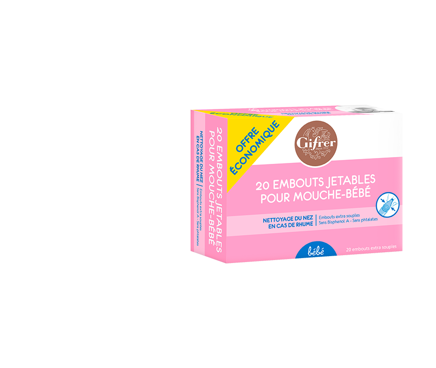 Gifrer  20 embouts extra souples pour mouche-bébé