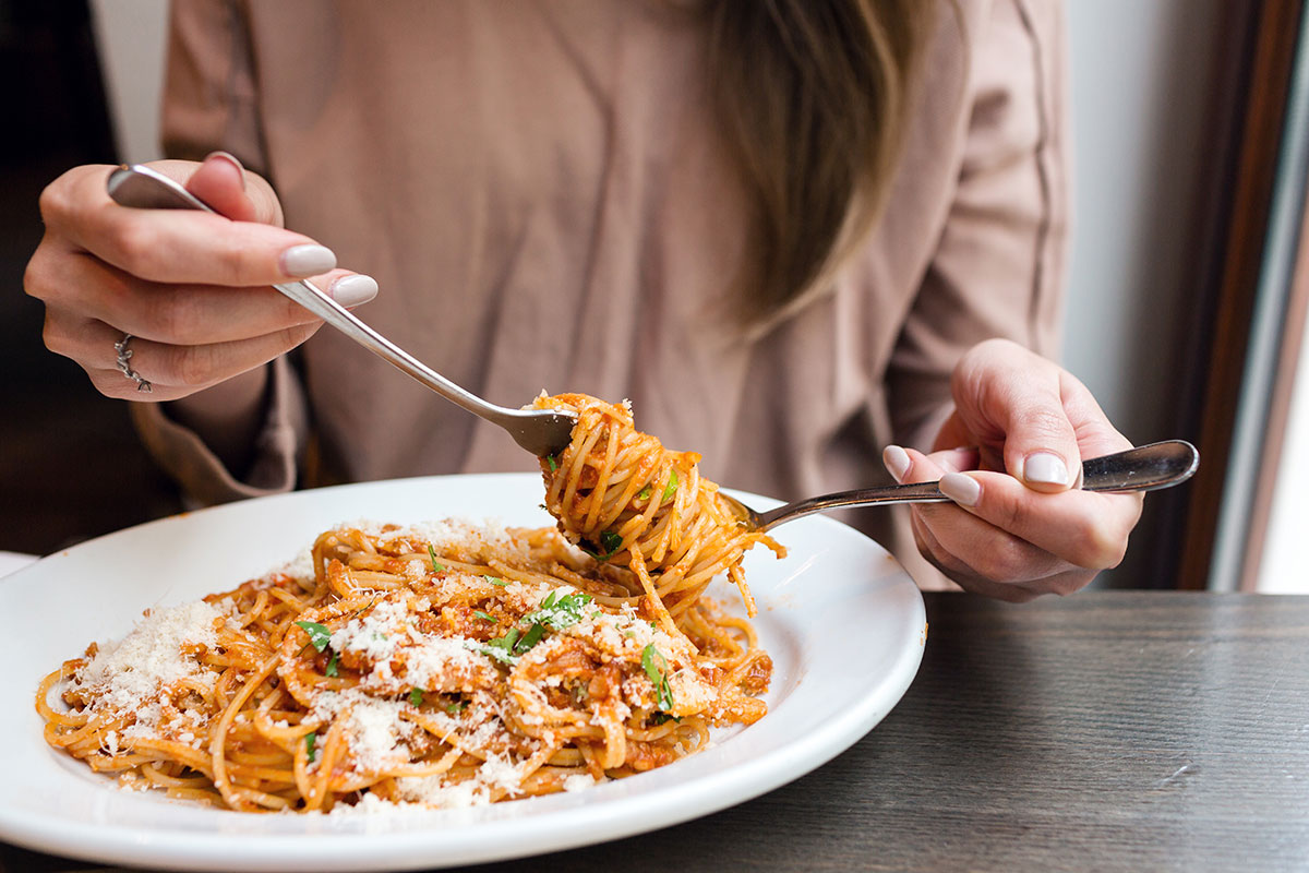 Plat de pâtes pendant la grossesse