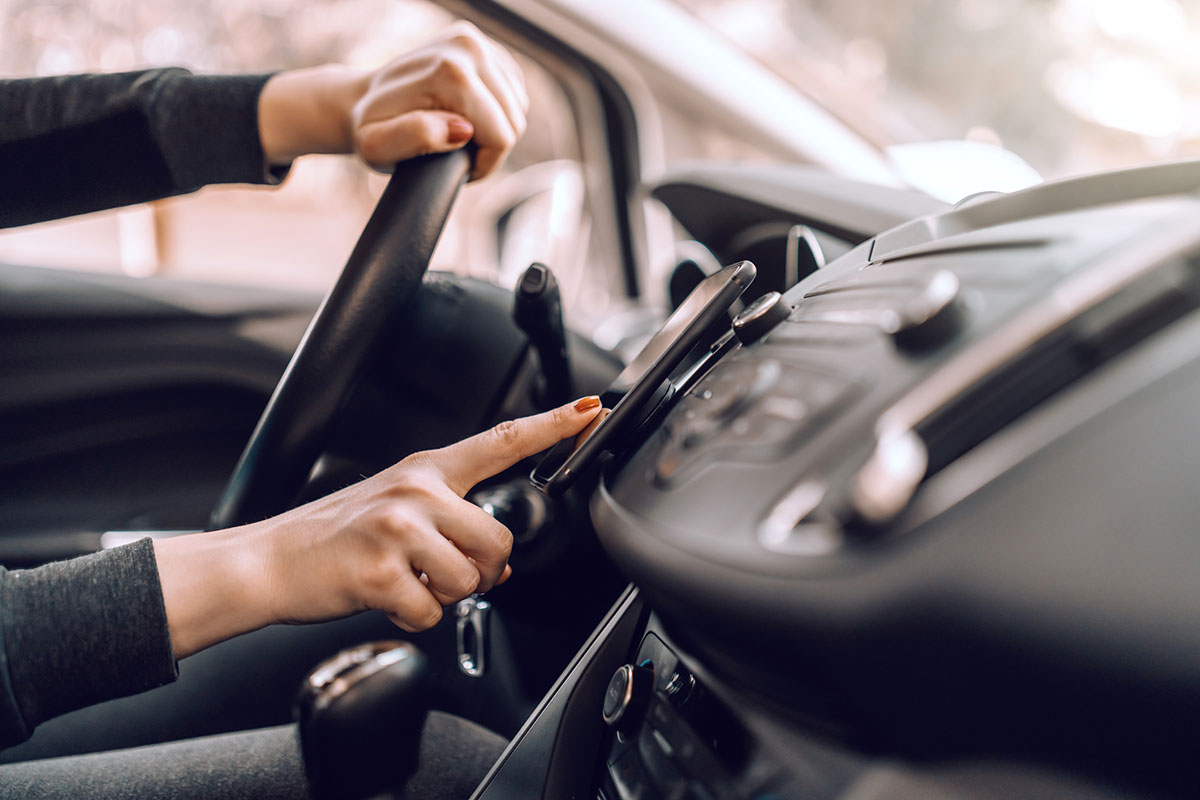 Utilisation téléphone dans la voiture