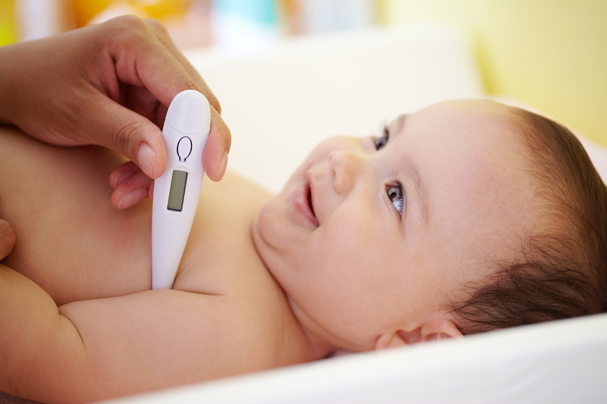 Thermomètre bébé pour une utilisation rectale et orale