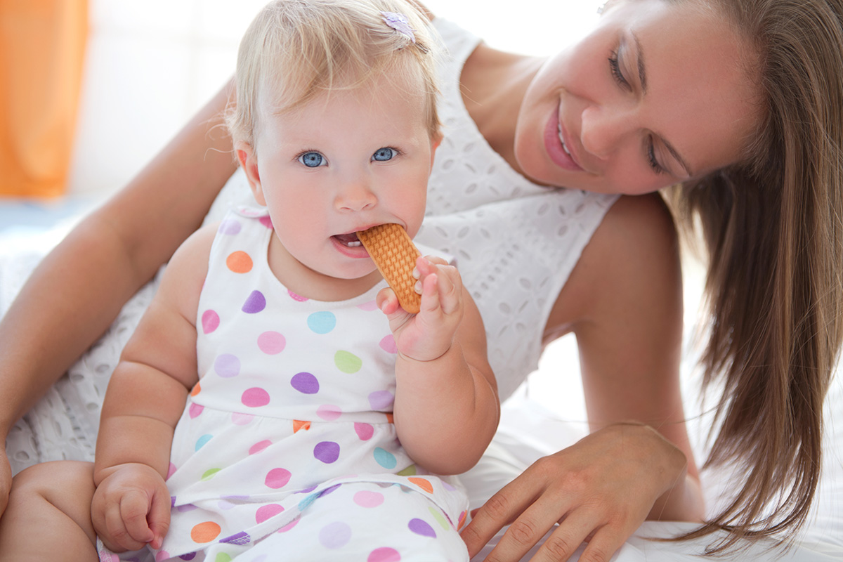 Biscuit de dentition bébé pour soulager la poussée dentaire